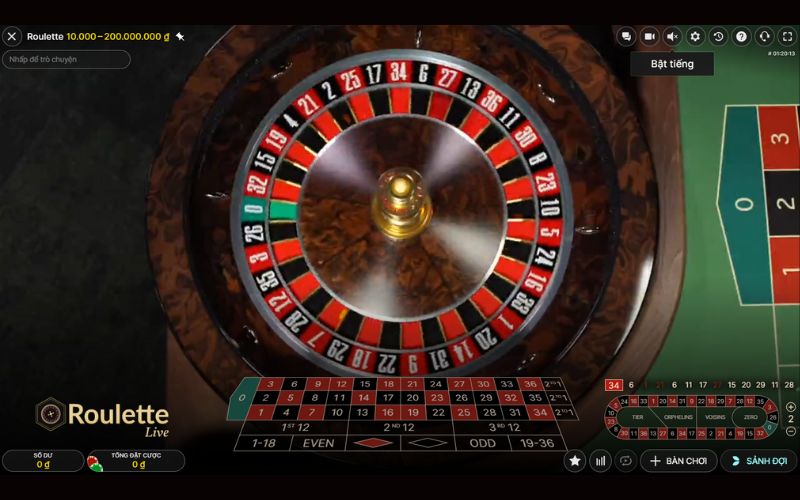 Roulette trực tiếp